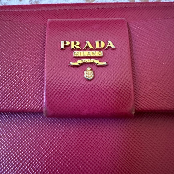 Prada Pink Bow Long Zippy Wallet - Picture 6 of 11